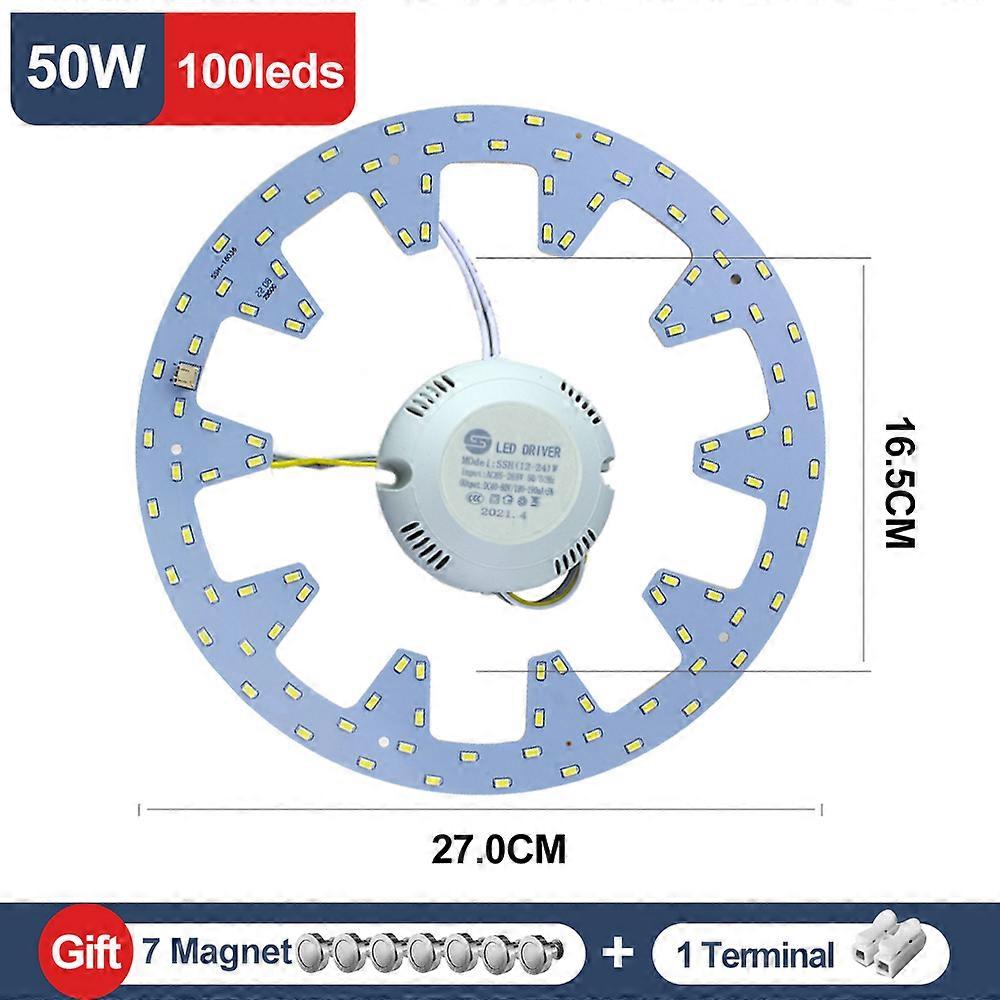 Ceiling Light LED Panel Replacement LED Module 220V Light Board 12W 15W 18W 24W 30W 36W 40W 50W 80W 100W For Ceiling Fan Light
