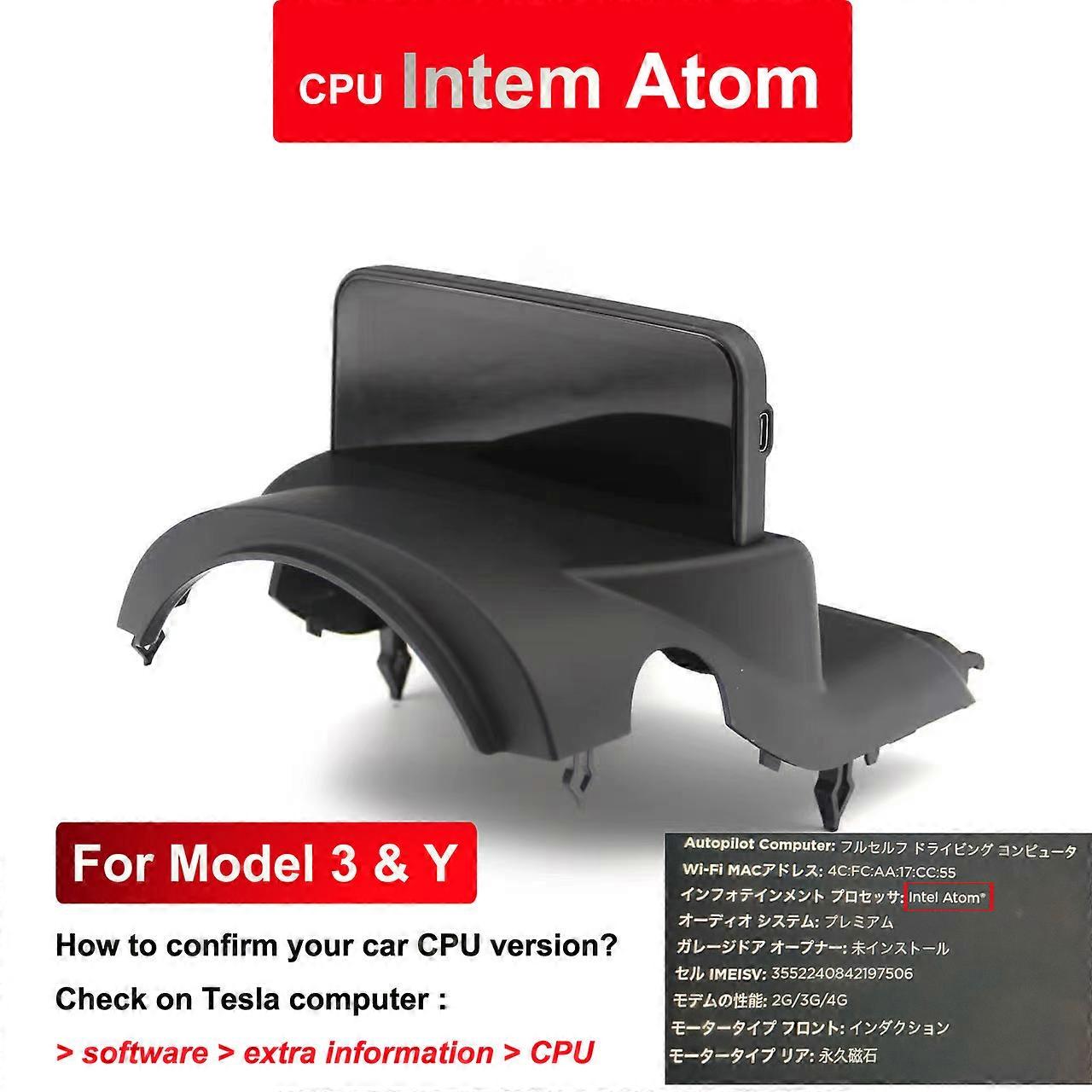 Tesla Mini Dashboard Model 3 Screen Model Y Instrument Cluster Display 6.9'' Linux System Control Trunk Electric Mirrors
