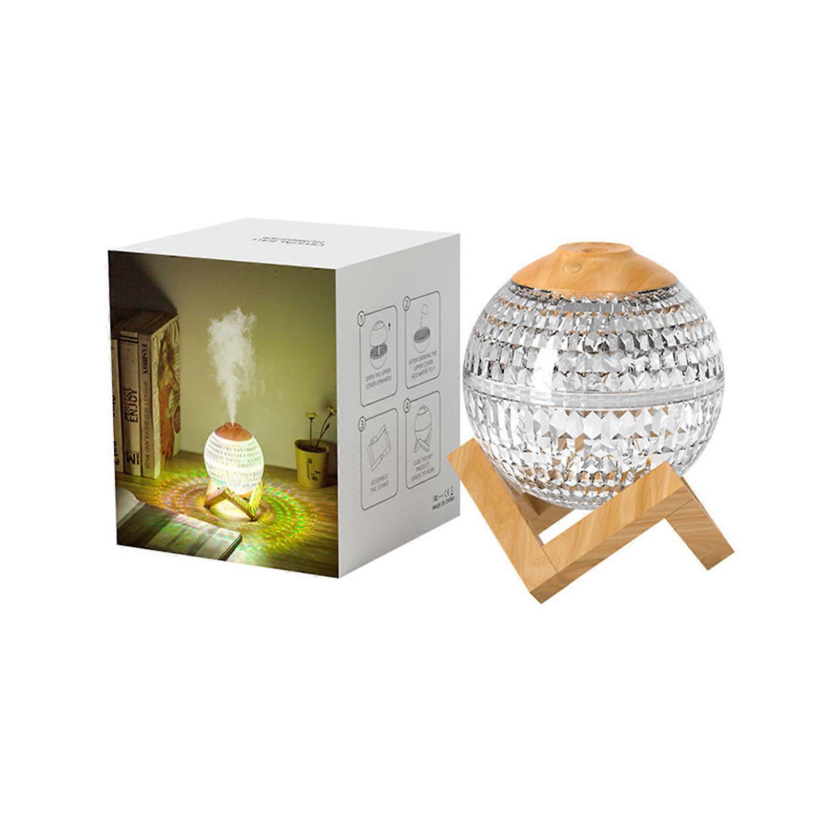 Mini Colorful Night Light Crystal Ball Humidifier Portable Cool Mist Humidifier