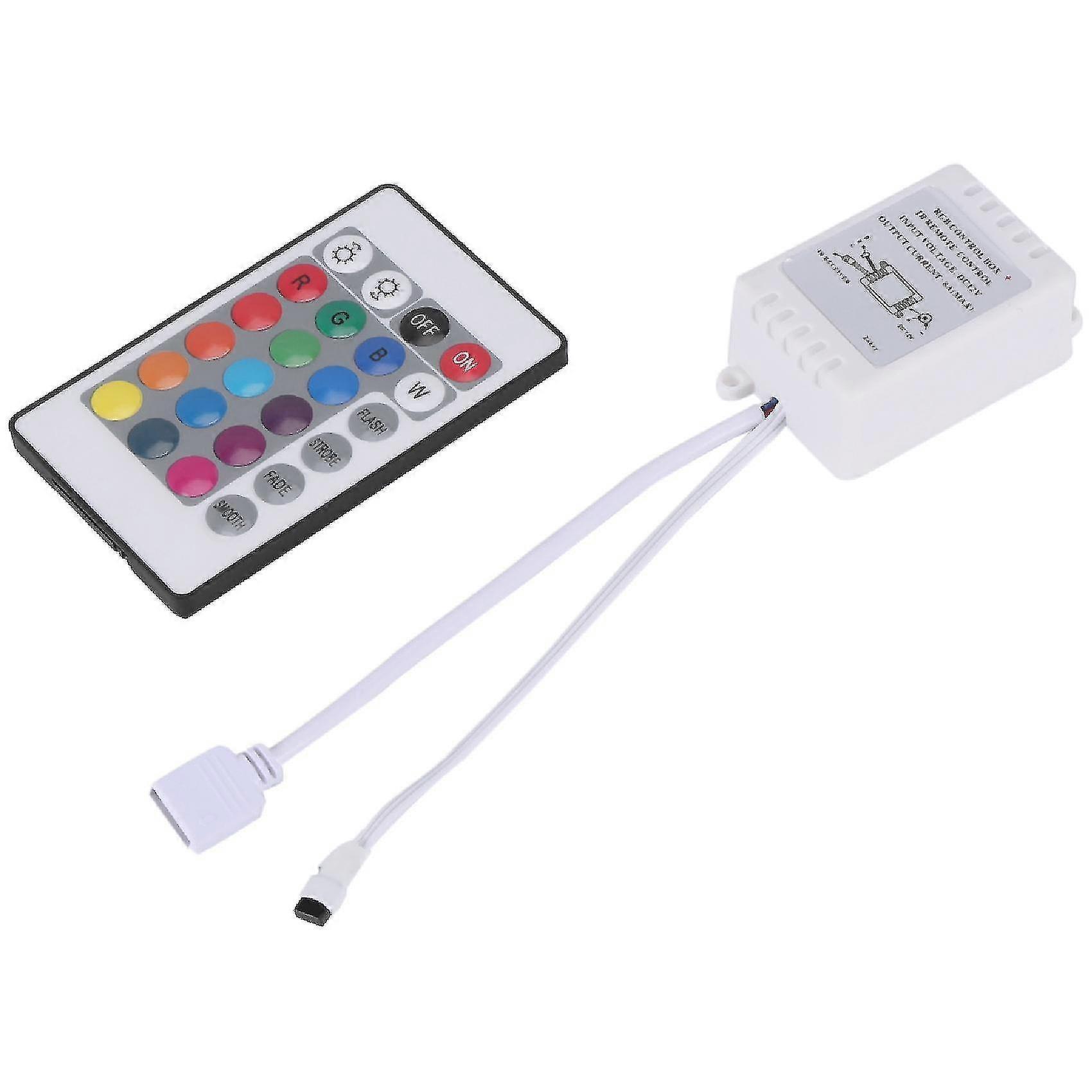 Led Rgb Controller Control Ir Fb 24 Keys White 12v