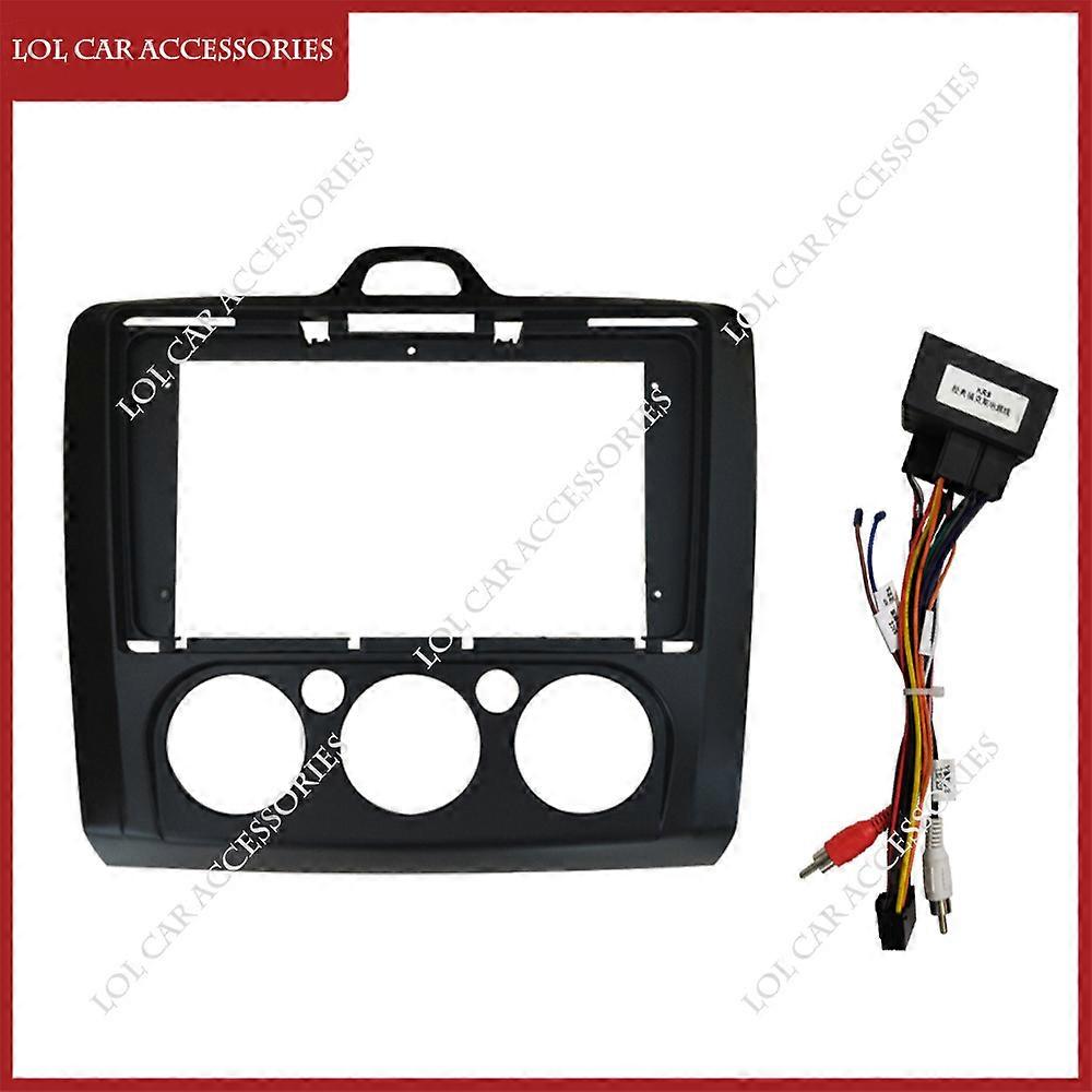 9 Inch For Ford Focus MK2 2004-2011 Car Radio Stereo Android GPS MP5 Player Casing Frame 2 Din Head Unit Fascia Dash Board Cover