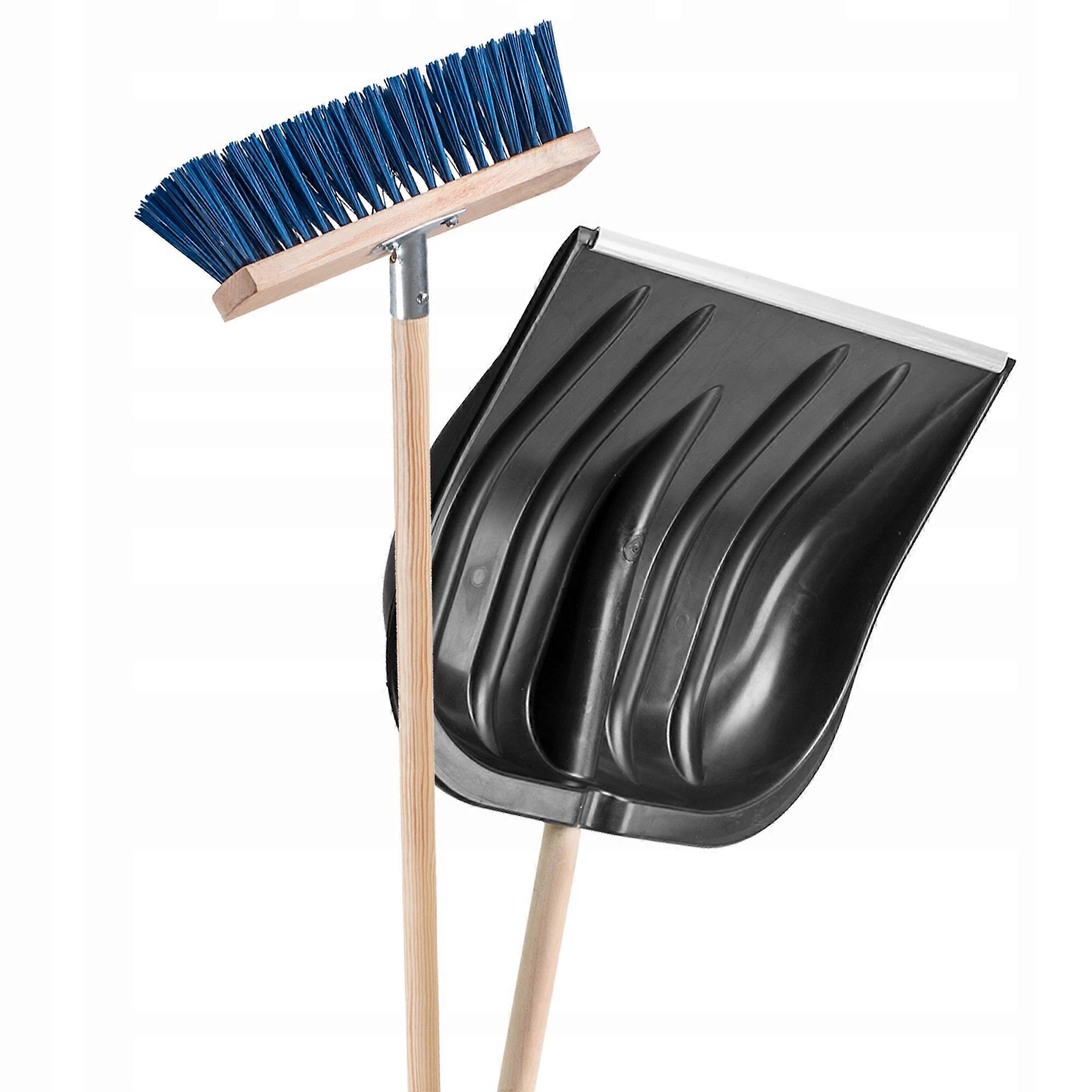 KADAX Sneeuwschop + Straatborstel Veegset