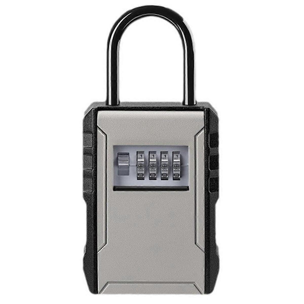 Large Space Design Password Key Box Gray Car Key Safe Box for Home Apartment Lockbox Free Installation Mobile