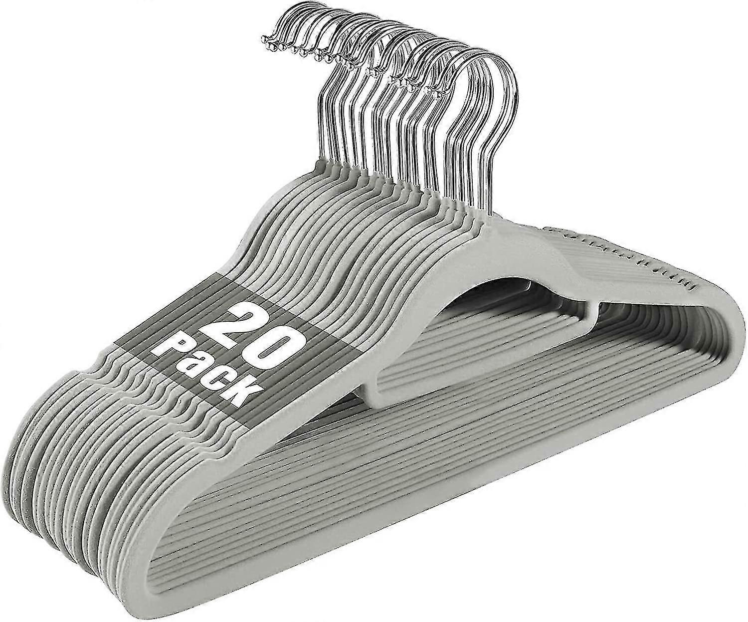 Rutschfester Samtbügel, rutschfester Samtanzugbügel, platzsparender Kleiderbügel