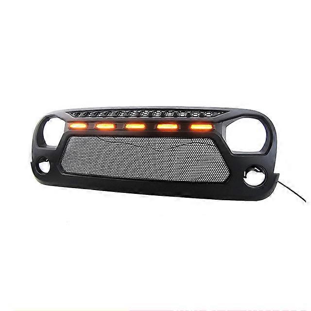 For Wrangler Grill For Wrangler JK JKU Rubicon Sahara Sport 2007 2008 2009 2010 2012-2017 Racing Grills Bumper Mesh