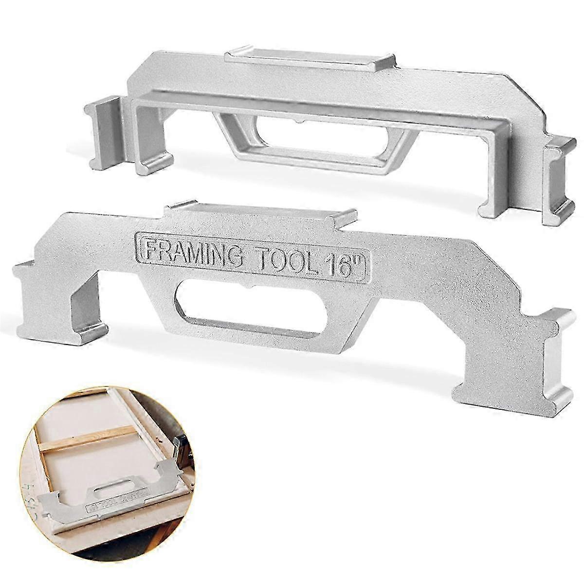16Inch Framing Tool,Stud 16 Frame Spacing Tool,Center Stud Layout Tool,Cast Aluminum Spacer Tool fo