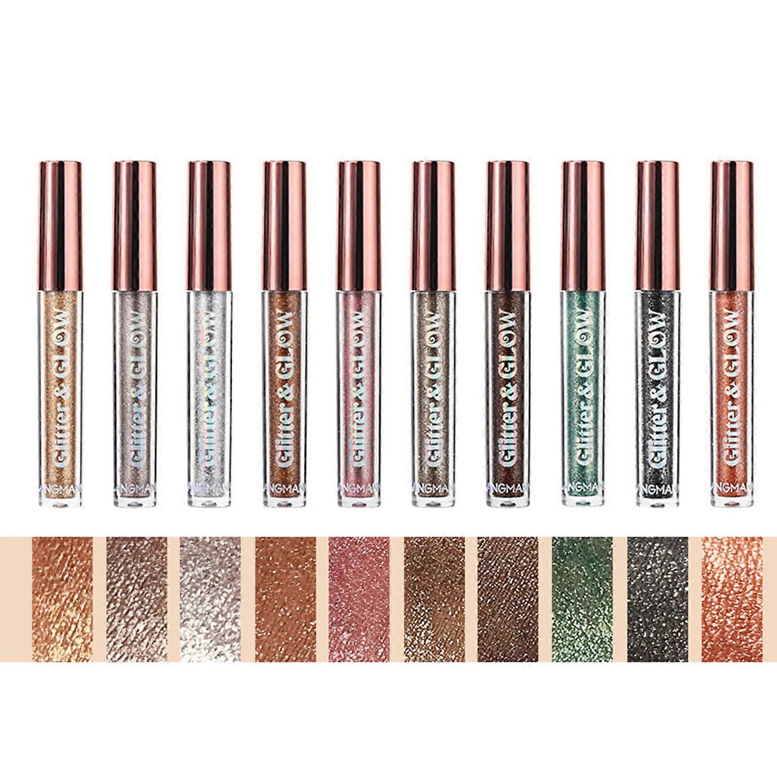 Liquid Eyeshadow Long Lasting Metallic Glitter Eyeshadow Sparkling Eye Makeup