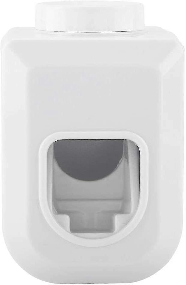 Wall Mounted Toothpaste Dispenser Squeezer Automatic Toothpaste Holder Bathroom(white )