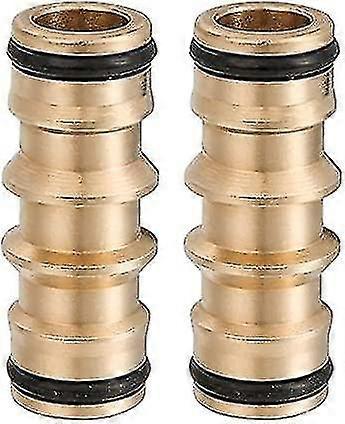 2 قطعة موصلات خرطوم ذكر مزدوجة ، خرطوم سريع موصل نحاسي ذكر مزدوج خرطوم نهاية موصل خرطوم أنابيب موصلات لحنفية خرطوم الحديقة