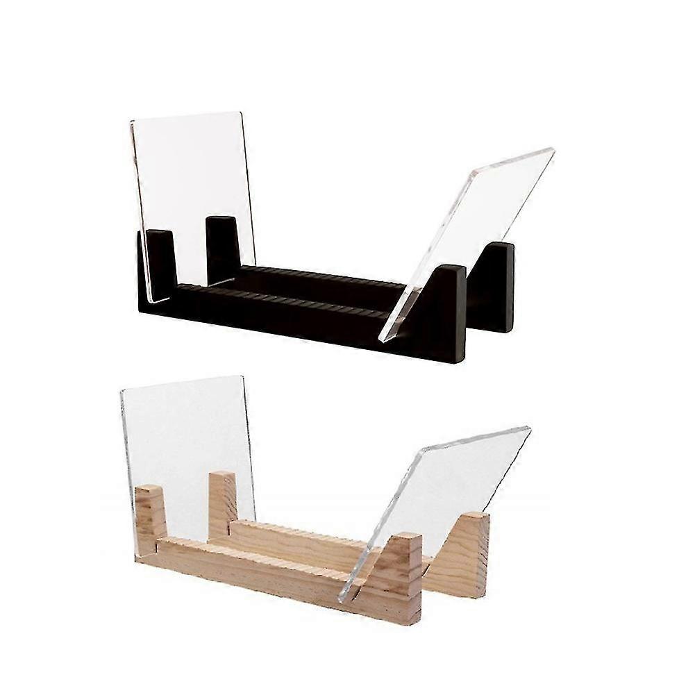 Vinyl Record Storage Holder Solid Wood Organizer - Display Singles