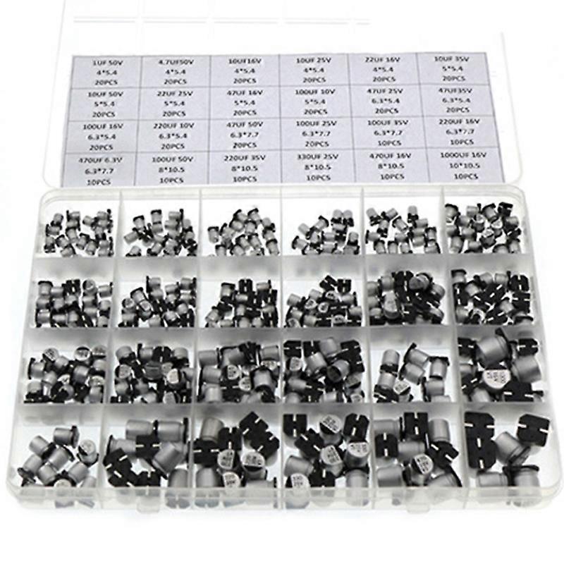Stable & Durable SMD Aluminum Electrolytic Capacitors 1UF~1000UF Range Kits