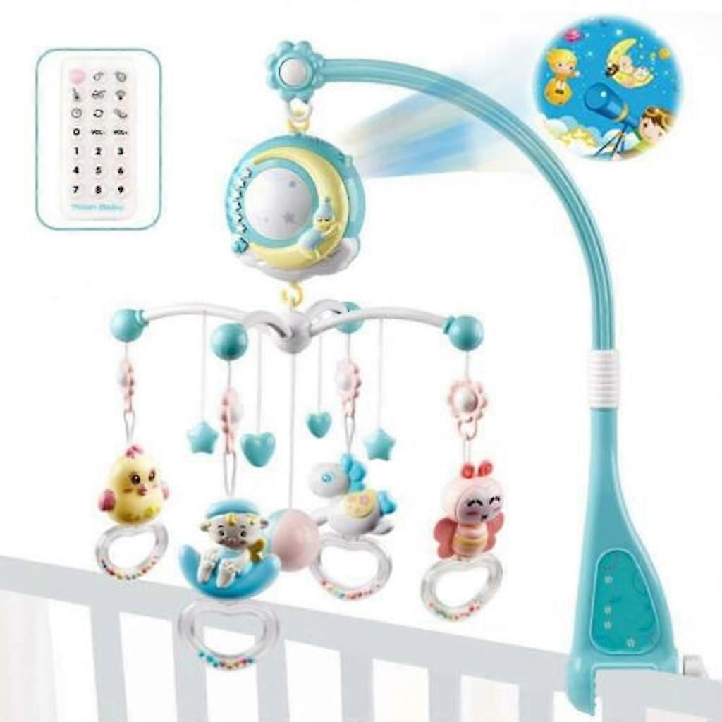 Baby mobile music box, sleep music cot bell with ceiling projector