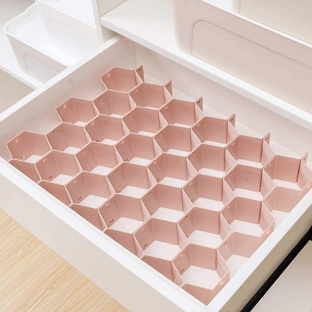 Drawer Divider Organizer 8pcs DIY Plastic Grid Honeycomb Drawer Divider