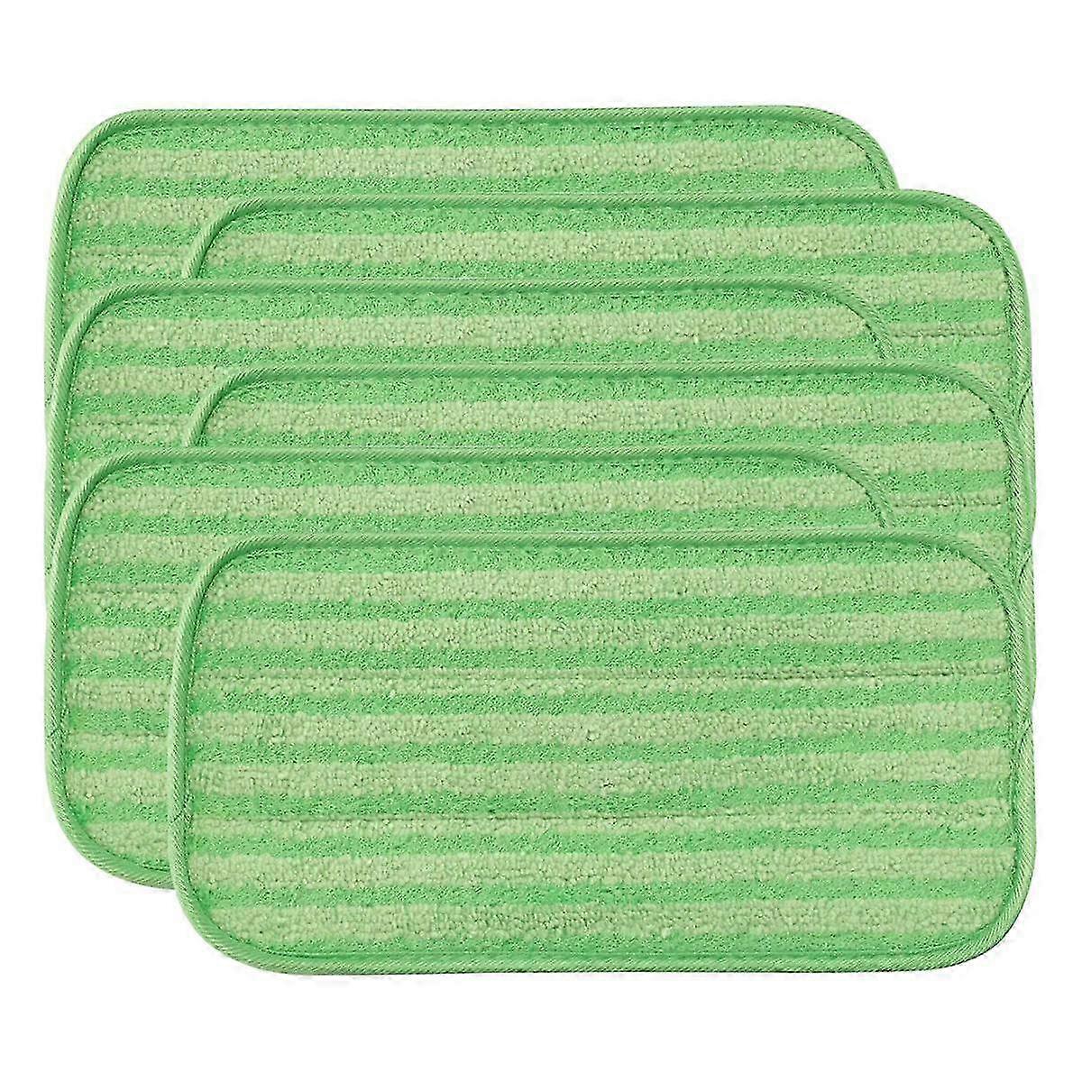 6 Washable/reusable Microfiber Mop Pads Compatible With Wet Jet