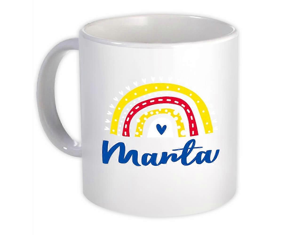 Gift Mug: Manta Ecuador Rainbow