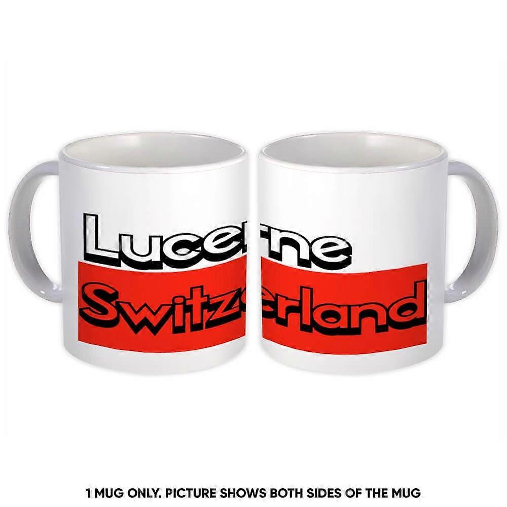 Gift Mug: Lucerne Switzerland Rectangle