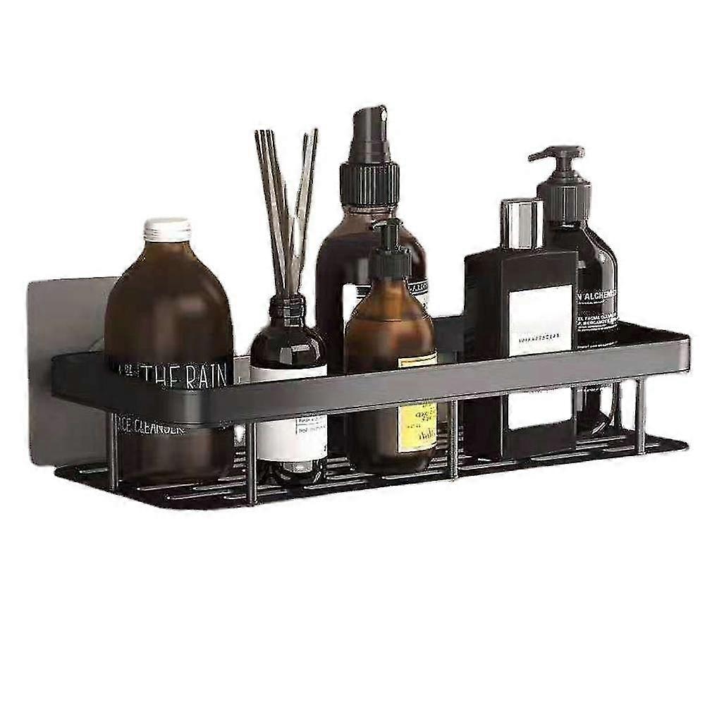 Bathroom Shelf - Bathroom Shelf Single Layer Square Storage Rack Shower Supply Organizer