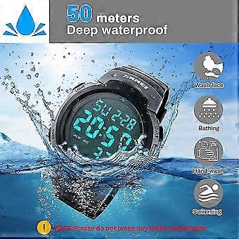 Men's Waterproof Digital Electronic Sports Watch Military Outdoor Sports Watches Multifunction Digit
