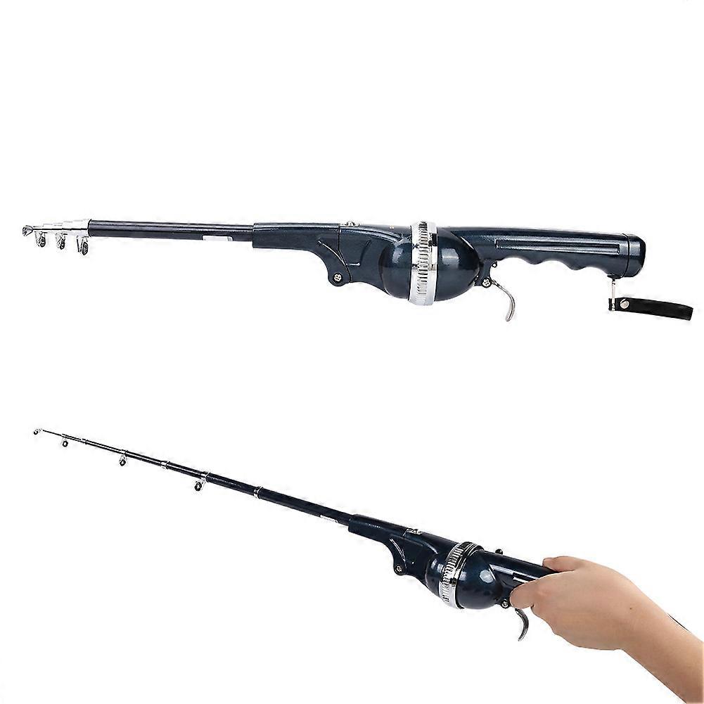 Folding Telescopic Fishing Rod with Reel with Line Portable Casting Lure Tackle