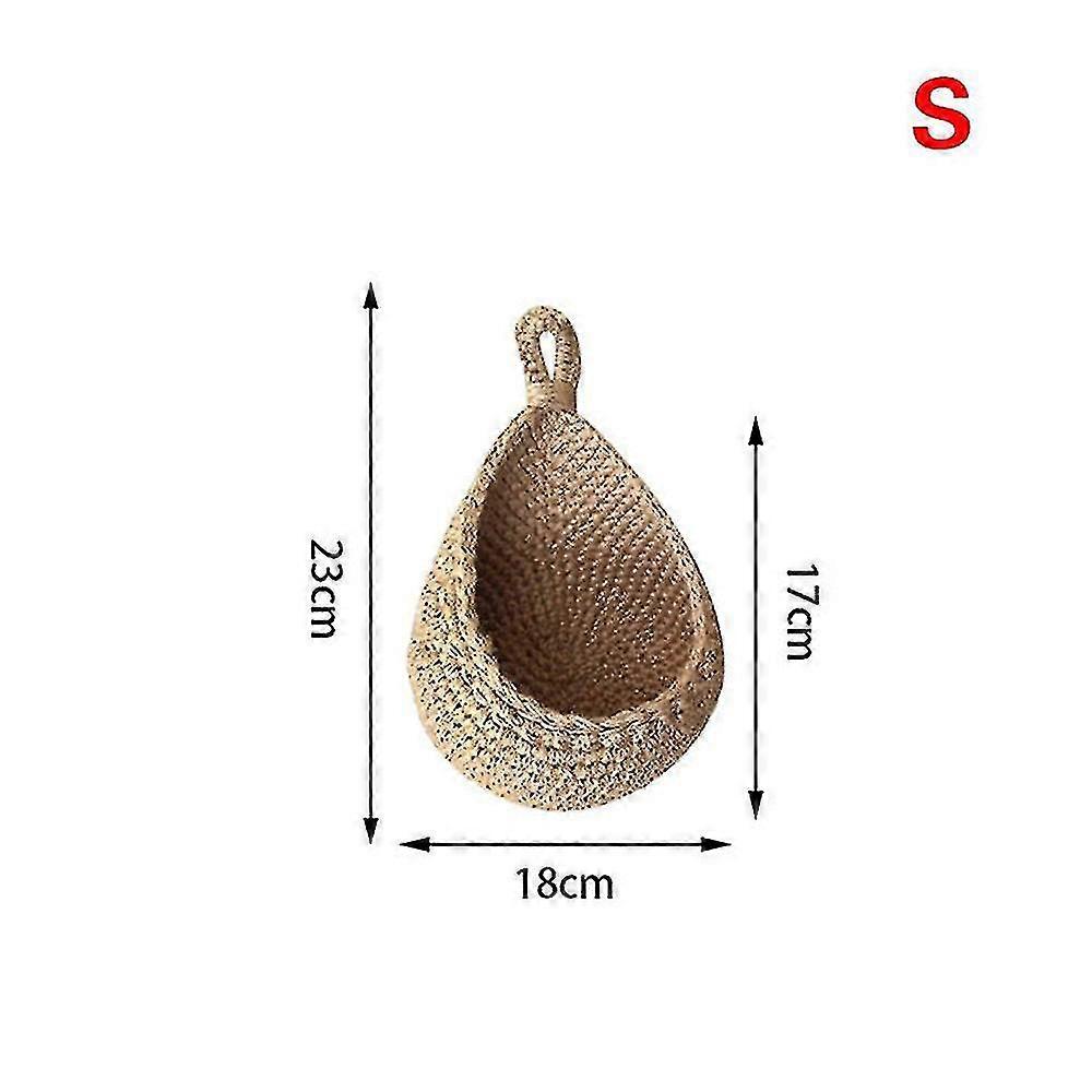 Wall Hanging Baskets For Kitchen Vegetable Fruit Woven Basket For Kitchen Storage Decors