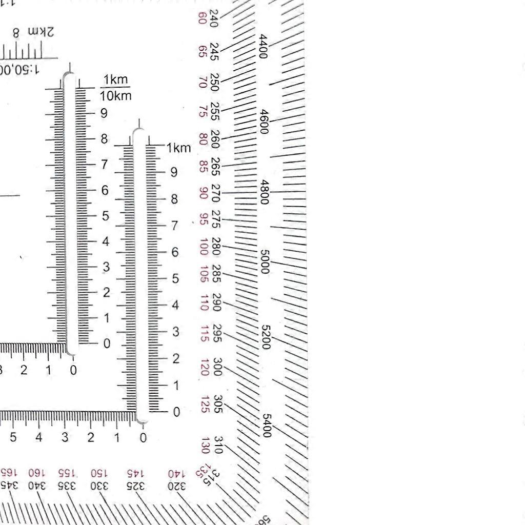Square Ruler Coordinate Grids Reader Protractors Coordinate Scale Map Reading