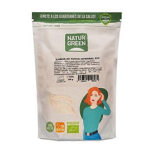 Organic gluten-free whole oat flour 500 g of powder (Oats)