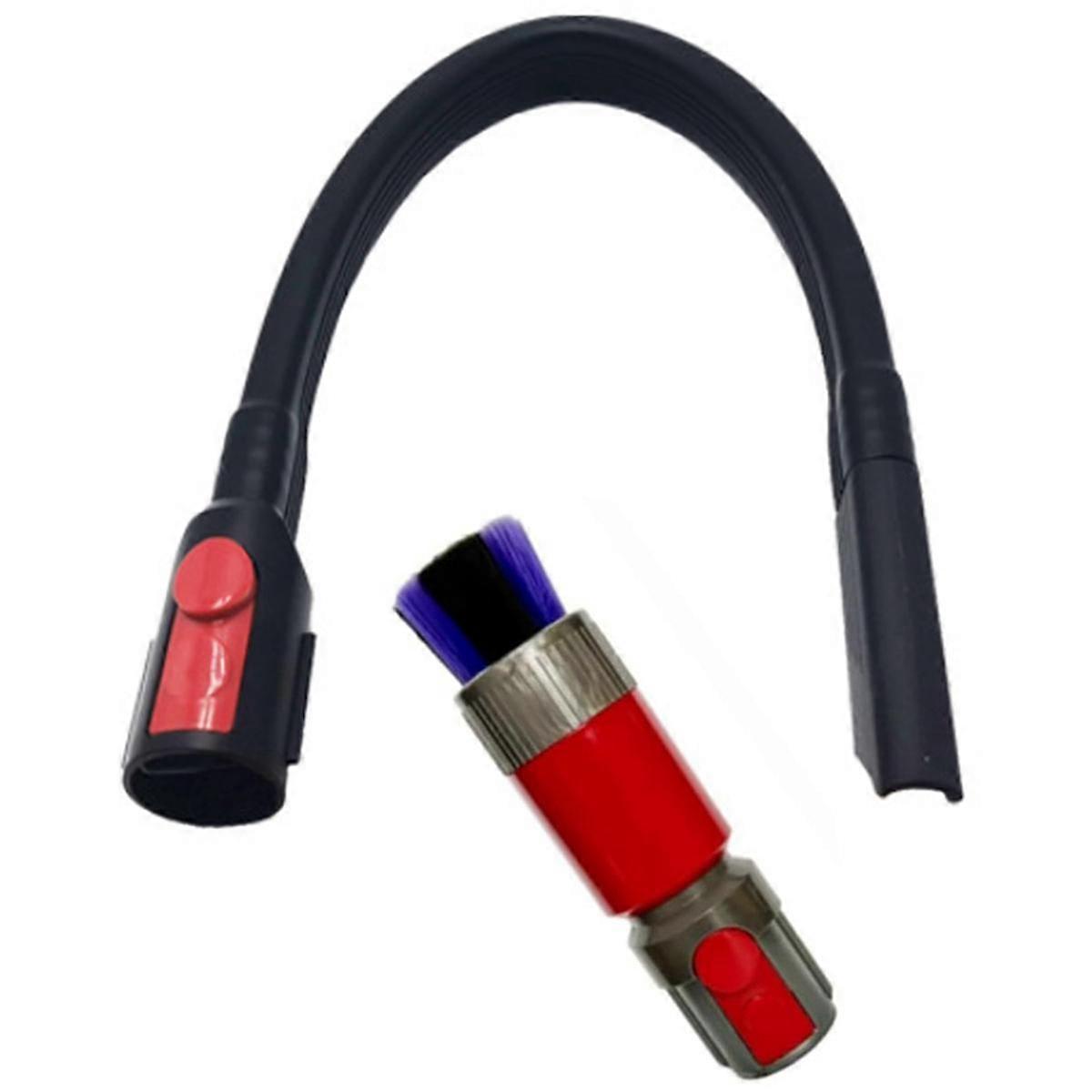 For V8 V10 V11 V15 Flexible Crevice Tool and Traceless Dust Brush Attachment for Car Detailing&Corners Cleaning