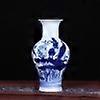 Elegant Celestial Globe Blue & White Vase, Handcrafted, Oriental Art