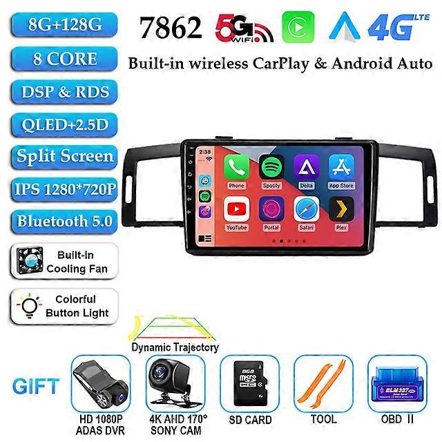 Android 12 Car Radio For NISSAN FUGA 2005 - 2010 For Infiniti M35 2003 - 2010 GPS Navigation 4G WIFI Carplay Player NO 2 Din DVD