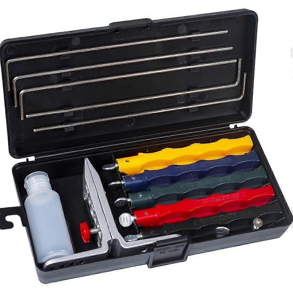 Knife Sharpening System,Precision Controlled-Angle Knife Sharpener, Professional Fix-Angle Knife(No Oil)