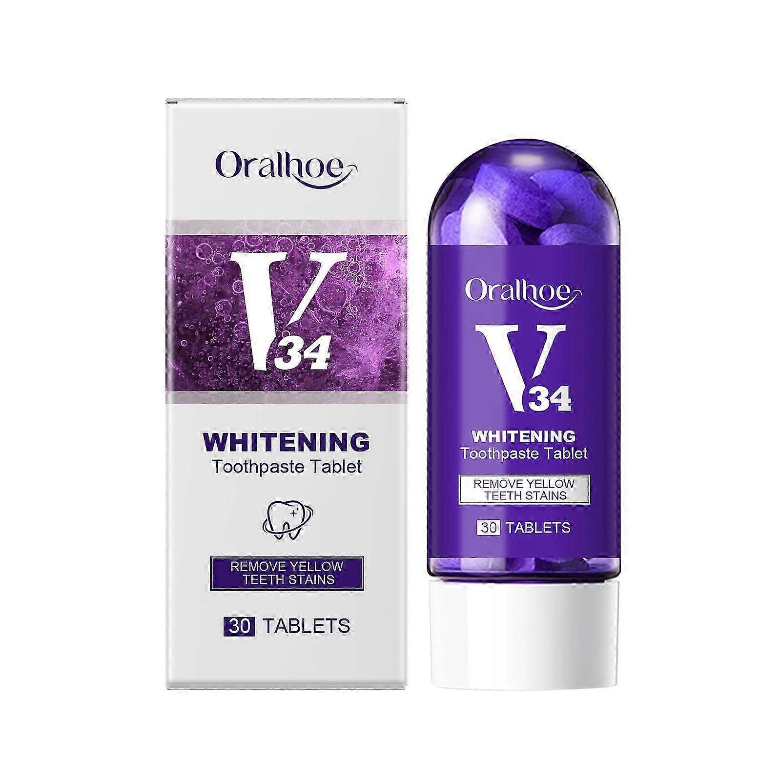 Whitening Toothpaste Tooth Cleaning Yellow Tartar And Oral Odor Care Portable Clean Tablet