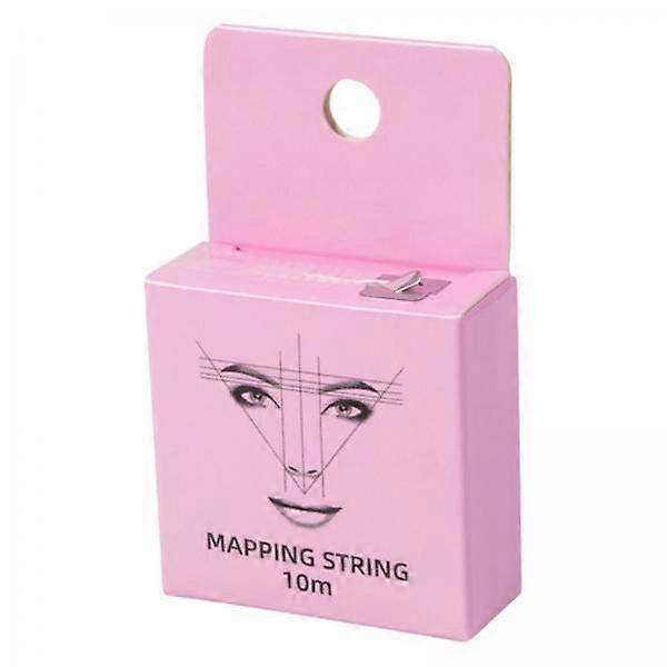 2x10M Outil de mesure de cordes de cartographie pré-encrées pour microblading sourcil rose