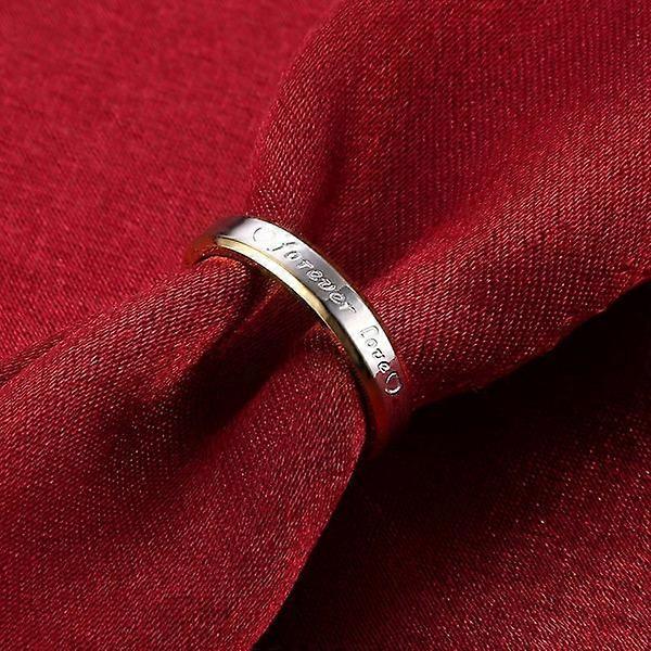 Titanium Steel Couple Ring Ladies