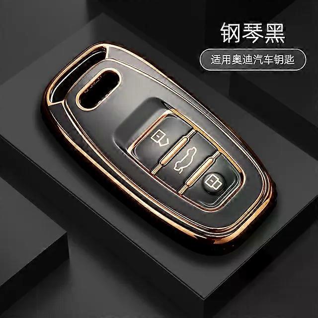 New TPU 6D Plating Car Remote Smart Key Cover Case Shell For  A1 A3 A4 A5 A6 A7 A8 Quattro Q3 Q5 Q7 2009-2015 Accessories