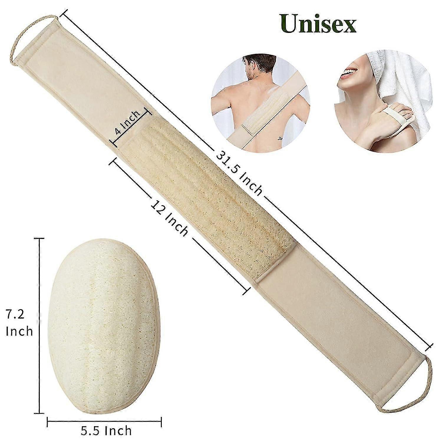 Back Scrubbing Tool For Shower - Body Scrubbing Detergent And Loofah Sponge