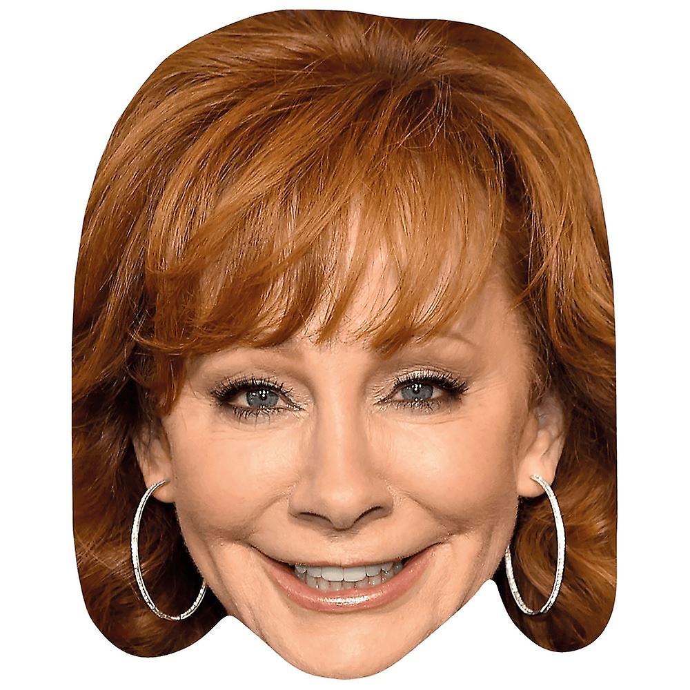 Reba McEntire (Smile) Celebrity Mask, Flat Card Face