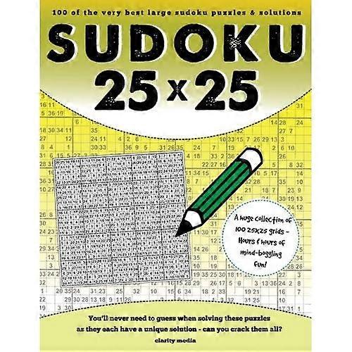 25x25 Sudoku: 100 Sudoku Puzzles Complete with Solutions