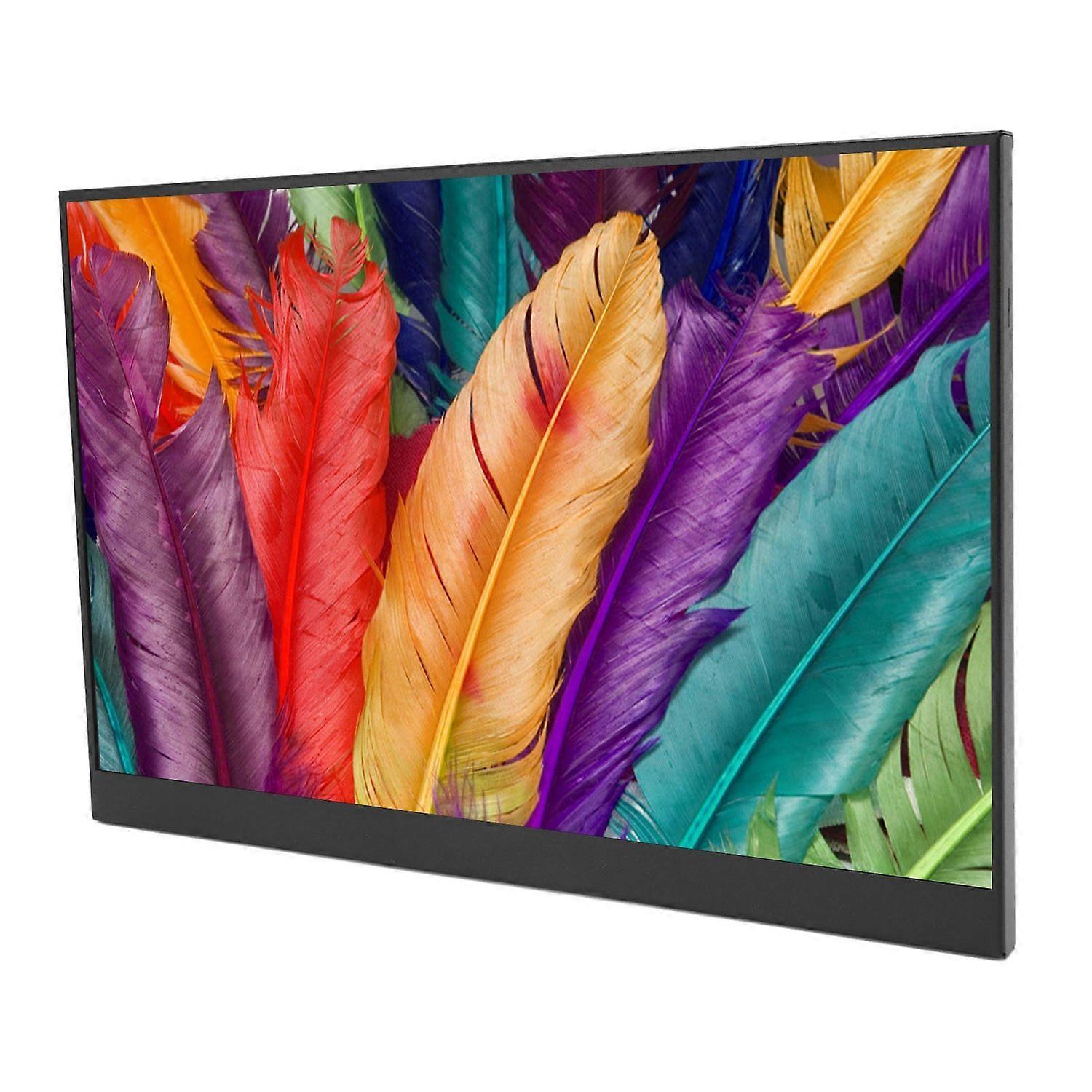 14 Inch Portable Display USB Type C 2.5K FHD IPS External Screen with Dual Stereo Speakers for Lapto