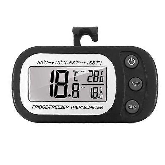 Digital Refrigerator Thermometer Large LCD Display Magnetic Hanging Waterproof Fridge Freezer Electronic Temperature Monitor Gauge Kitchen Gadgets