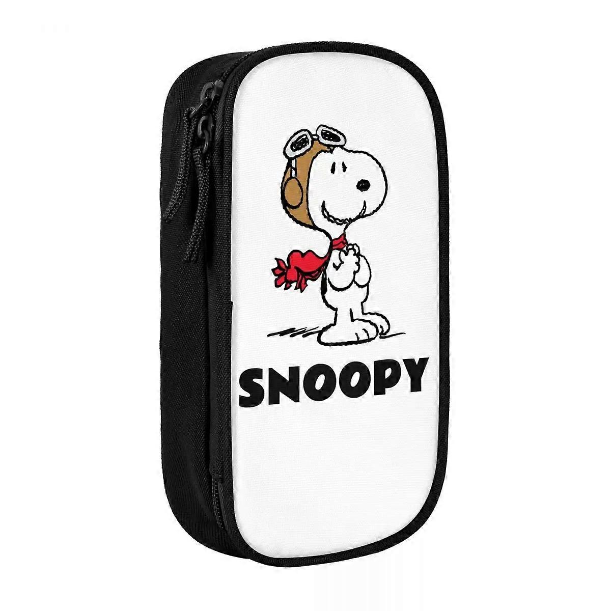 f346 الفول السوداني سنوبي فلاينج ايس مقلمة حقيبة قلم رصاص كلاسيكية صندوق قلم رصاص حقائب للطلاب تخزين كبير الطلاب الهدايا المدرسية حقائب أقلام رصاص jbfq346