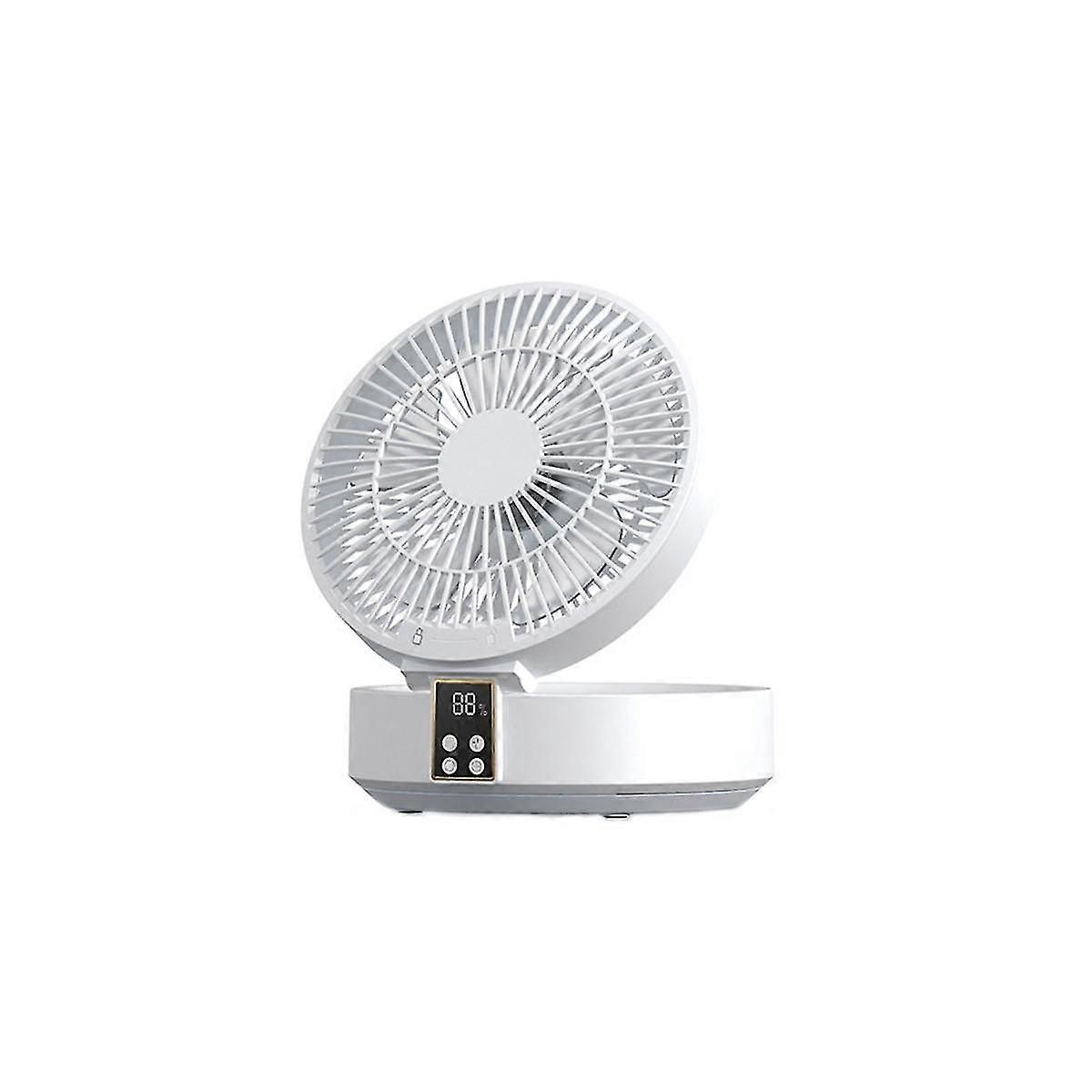 Remote Control Wireless Circulating Air Cooling Fan With Led Light Folding Electric Wall-mounted Fa