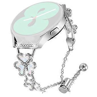 Metal Band Compatible For Huami Amazfit GTS 2 mini Heart Clover Decor Watch Strap