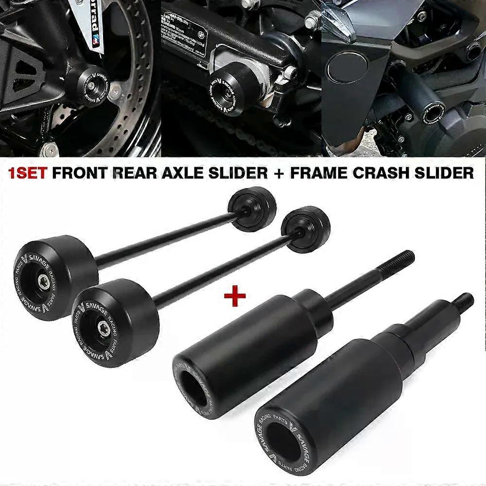 ينطبق على F900R Frame Slider Crash Protector لسيارات BMW F900 R 2020-2024 F 900 R GS محرك دراجة نارية تحطم وسادة هدية حارس منزلق المحور المنزلق
