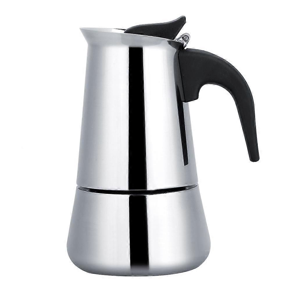 Portable Stainless Steel Coffee Pot Coffee Maker Mocha Pot (300ml)
