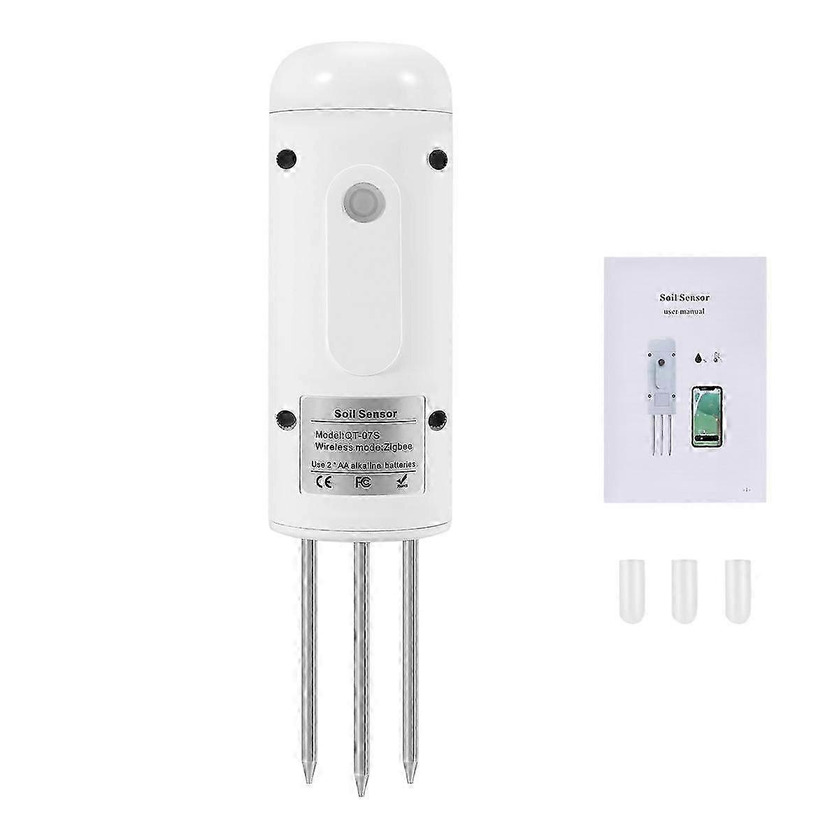 Tuya Zigbee Wireless Soil Moisture Meter Temperature Humidity Tester Plant Monitor IP67 Waterproof Detector for Garden