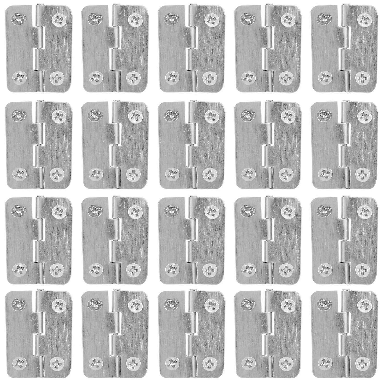 20pcs Small Hinge Bird House Hinge Iron Folding Hinge Replacement Accessory