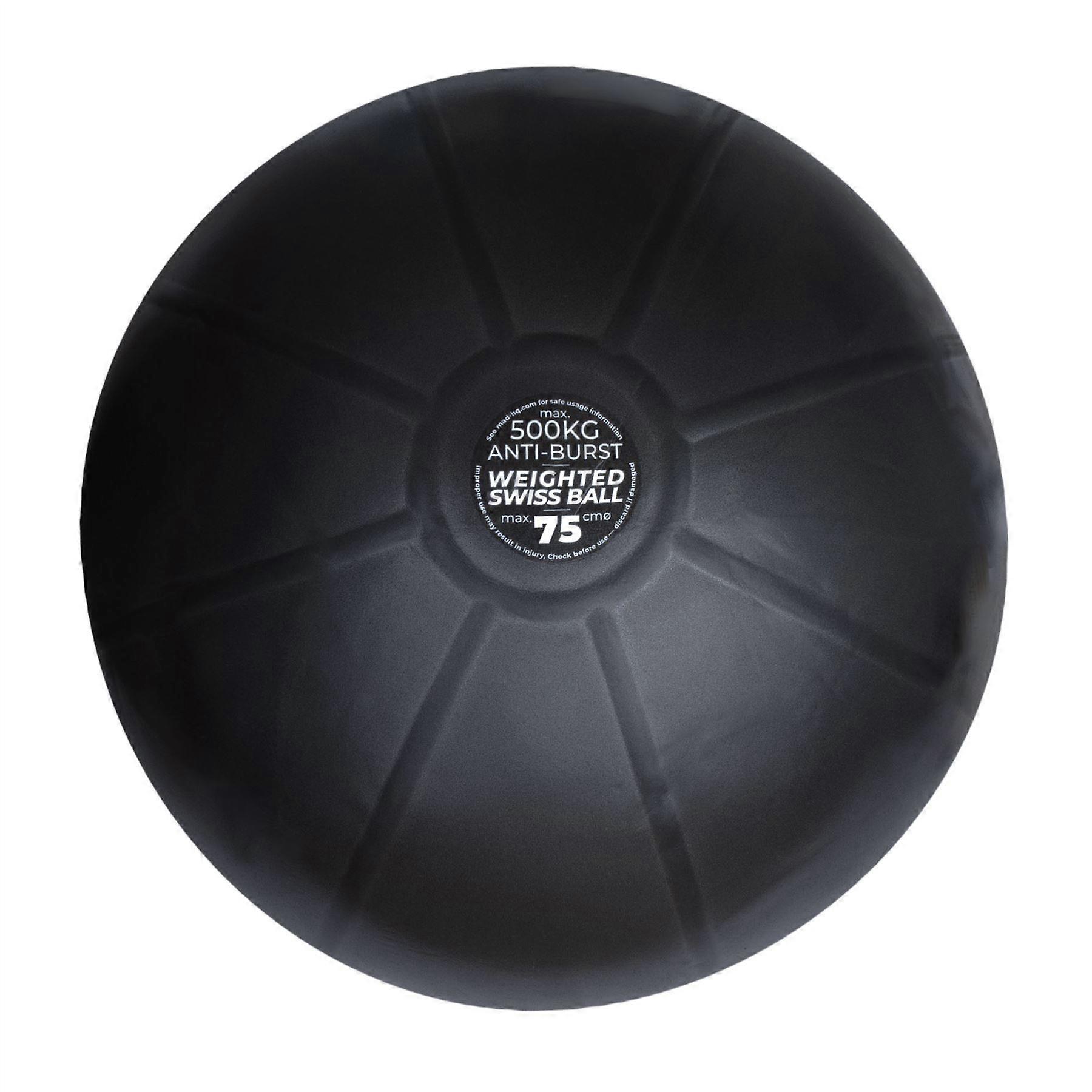 Fitness Mad 1kg Weighted Exercise Swiss Ball 75cm