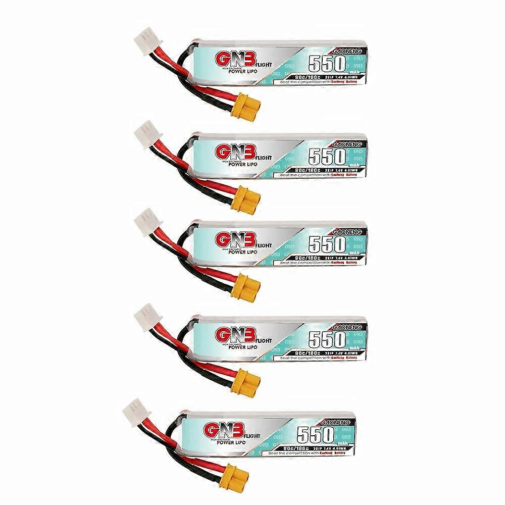 Gaoneng GNB 7.4V 550mAh 90C 2S XT30 Plug Lipo Battery for Happymodel Crux3 TinyGo Beta75 Pro Whoop R