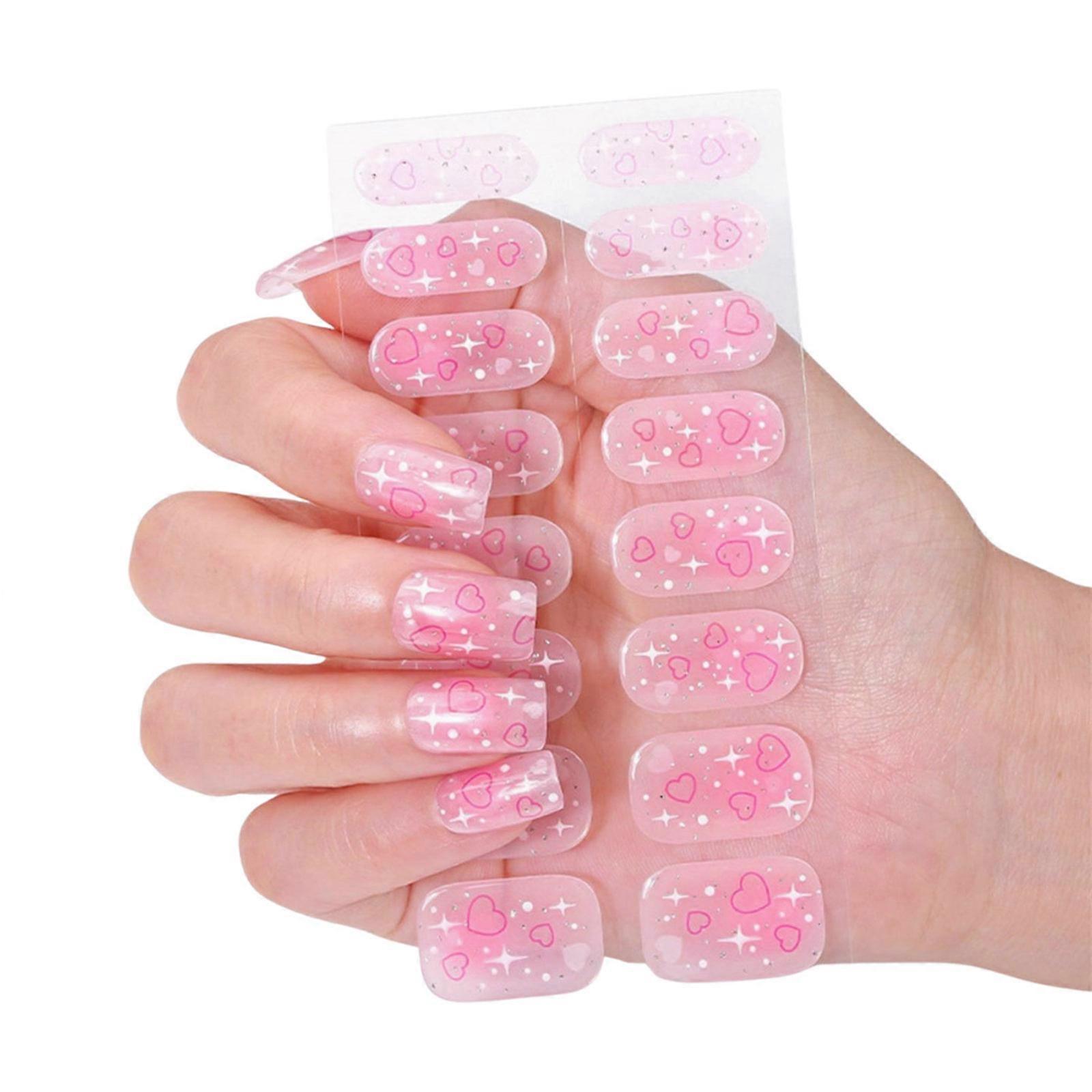Faux Ongles Autocollants - 13 Pièces Neuves Avec Lime à Ongles - Pratique Et Rapide