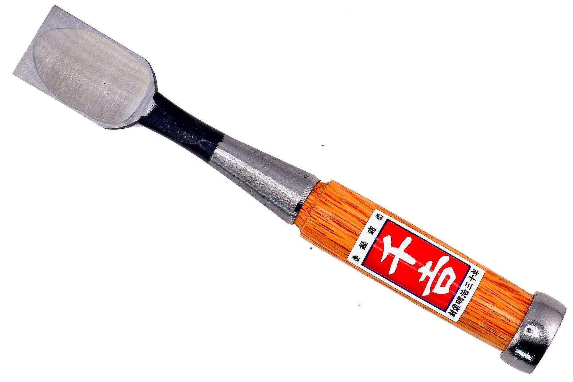 Senkichi 24mm Flat Socket Chisel White Paper Steel Wood Carving Tool